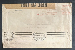 Brasil - Envelope aberto pela Censura com franquia mecânica, enviado do Rio Grande do Sul para S. Paulo.