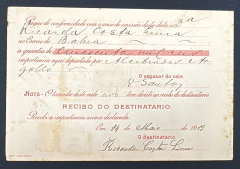 Vale Postal Nacional, Adm. do Ceará, com selo Depósito 50$000 réis (RHM#D-10) + Alegorias Republican - comprar online