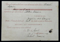Vale Postal Nacional, Agência de Cannavieiras, Bahia, com selo Depósito 100$000 réis (RHM#D-11) + Al - comprar online