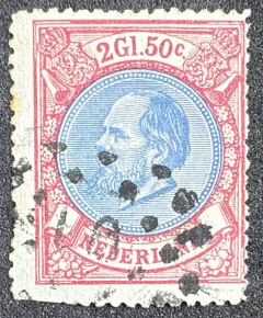 Holanda 1872/88 - Fecho de série - 26L 50C - uado - Yvt: 29 - 135 Euros.