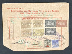 Vale Postal Nacional, mod. 363, papel medio, circulado de Maraim para Baia Valor:175$000