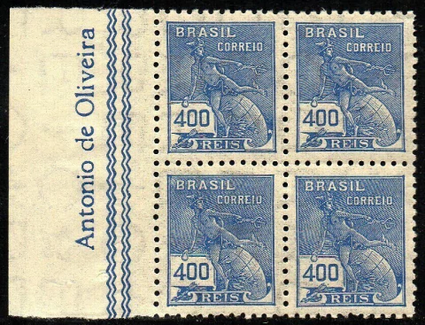 Brasil 331A Vovó Mercúrio Globo Quadra NNN