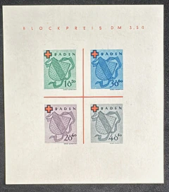 Baden Francês 1949 - Bloco Yvt: 1 - 170 €.
