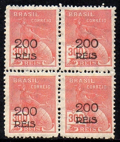 Brasil 350 + 350B Vovó Variedade Acento Grave Quadra NNN / NN