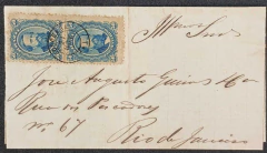 Carta Completa - Enviada de Sorocaba para o Rio com trânsito em S. Apulo (Verso) em Nov. 1877 - Cari