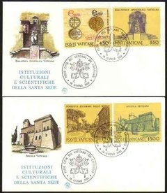 18286 Vaticano FDC Instituições Culturais 1984