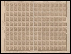 Brasil 355 A Petróleo Netinha Filigrana P Vertical Papel Espesso Folha Completa NNN / NN