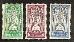 Irlanda 1937 - St. Patric - Série completa novos e usados (10 Sh novo) - Yvt: 68/70 - 325€.