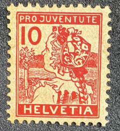 Suíça 1915 - Pró Juventude - Yvt: 150 novo - 120€.