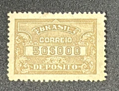 Brasil Depósito 50$000 réis RHM D-54 F1 300uf`s Novo