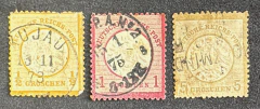 Império Alemão - tipoII - 1/2, 1 e 5 - U$$42,00.