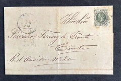 História Postal - Sobrecarta circulada no Rio de Janeiro (Corte) em 7.JUN.1882 porteado com franquia