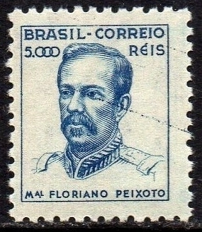 Brasil 382 Marechal Floriano Netinha Filigrana Q Variedade Riscos na Impressão NNN (a)