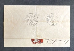 História Postal - Sobrecarta circulada no Rio de Janeiro (Corte) em 7.JUN.1882 porteado com franquia - comprar online