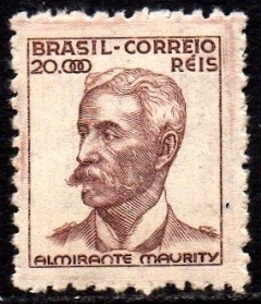 Brasil 384 Almirante Maurity Netinha Filigrana Q Papel Médio Liso NNN