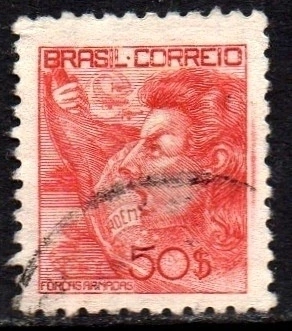 Brasil 385 Forças Armadas Netinha Filigrana Q Papel Médio Liso U (a)