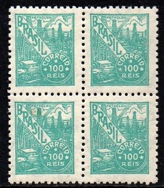 Brasil 388 C Petróleo Netinha Filigrana O Horizontal Papel Médio Liso Quadra NNN