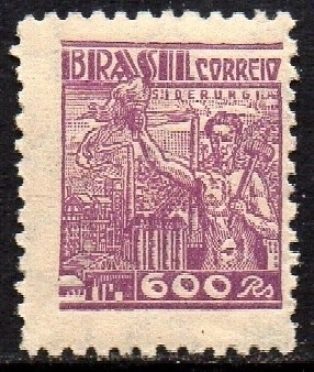 Brasil 391 Siderurgia Netinha Filigrana O Vertical NNN (a)