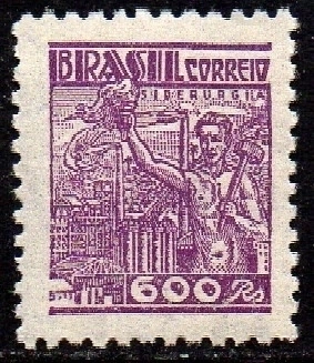 Brasil 391C Siderurgia Netinha Filigrana O Horizontal NNN (c)