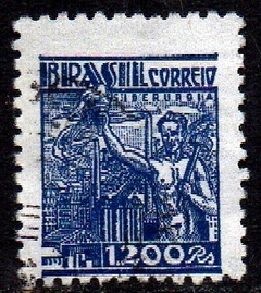 Brasil 393C Siderurgia Netinha Filigrana O Horizontal U (c)