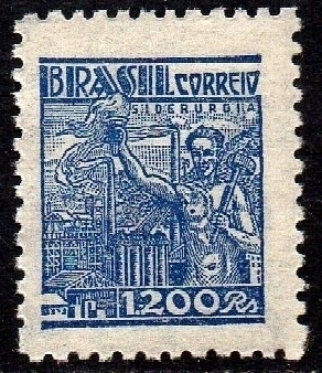 Brasil 393C Siderurgia Netinha Filigrana O Horizontal NNN (a)