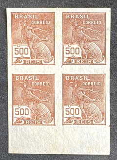 Brasil, Vovó, Quadera de 500 réis - Sem denteação, (RHM#286SD) 540 Uf`s, Nova!