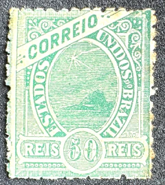 Madrugada 50 Réis verde - novas cores - RHM 94.