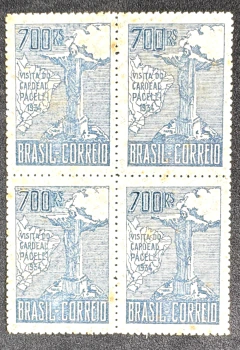 Comemorativos 1934 - "PACELLI" 700 réis - C79A - Quadra Nova - 2ª Tiragem - (2ª Coluna) - 880 Uf's