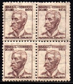 Brasil 424 Almirante Maurity Netinha Filigrana P Papel Fino com Traços Quadra NNN / NN