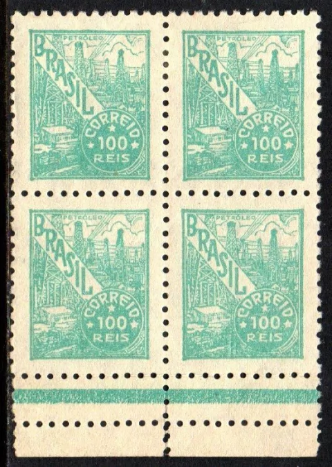 Brasil 427 Petróleo Netinha Filigrana M Horizontal Quadra Com Traços NNN / NN