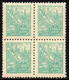 Brasil 427 A Petróleo Netinha Filigrana M Vertical Quadra Com Traços NNN