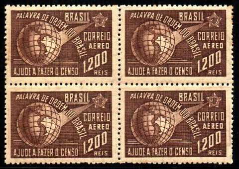 Brasil Aéreos A43 Recenseamento Quadra NN