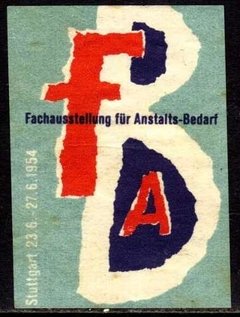 11376 Cinderela Alemanha Exposição Stuttgart 1954