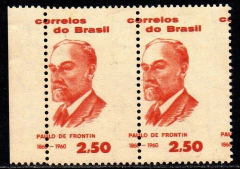 Brasil C 0451 Paulo Frontin Variedade Forte Deslocamento 1960 NNN