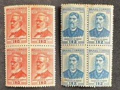 Comemorativos 1942 - " Centenário do Nascimento de Bernardino José de Cmapos Junior e Prudente José de Morais Barros" -