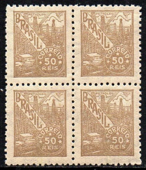 Brasil 458 Netinha Filgrana Q Papel Médio Tramado Vertical Com Traços Quadra NNN