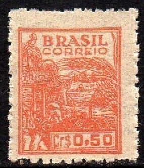 Brasil 467 Trigo Netinha Filigrana Q Vertical Tijolo NNN (a)