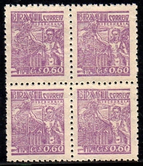 Brasil 468c Siderurgia Netinha Filigrana Q Vertical Quadra NNN (h)