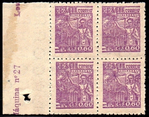 Brasil 468c Siderurgia Netinha Filigrana Q Vertical Quadra NNN (r)