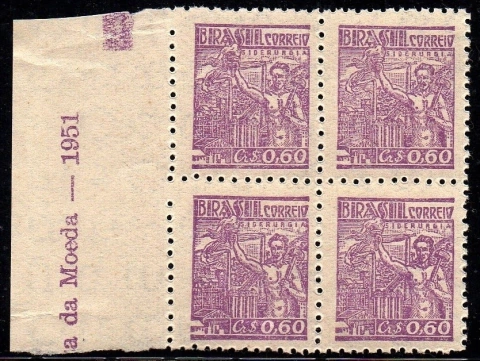 Brasil 468c Siderurgia Netinha Filigrana Q Vertical Quadra NNN (t)