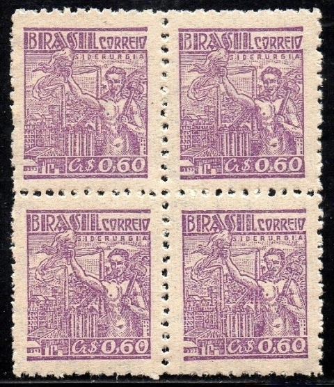 Brasil 468c Siderurgia Netinha Filigrana Q Vertical Quadra NNN