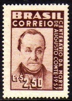 Brasil C 395 Y Marmorizado Augusto Comte Positivismo Nn