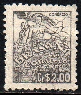 Brasil 472a Comércio Netinha Filigrana Q Vertical U (a)