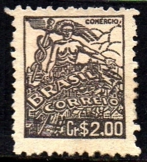 Brasil 472a Comércio Netinha Filigrana Q Vertical N