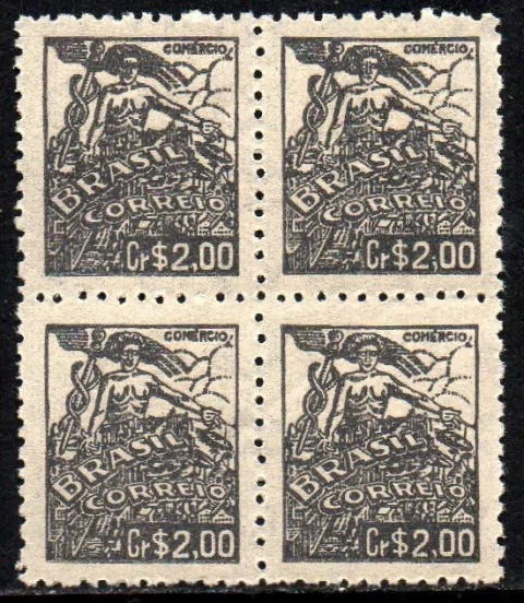 Brasil 472a Comércio Netinha Filigrana Q Vertical Quadra NNN