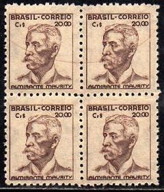 Brasil 475 Almirante Maurity Netinha Filigrana Q Vertical Quadra Variedade Risco no Rosto NNN