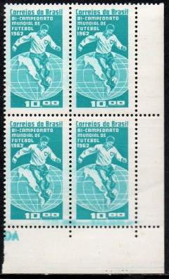 Brasil C 0483 Bicampeonato Mundial de Futebol Quadra 1963 NNN (a)