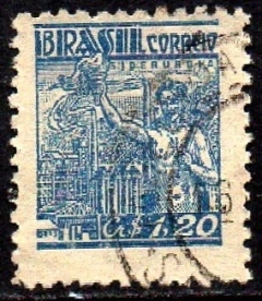 Brasil 486 Siderurgia Netinha Filigrana Q Vertical com Traços U (h)