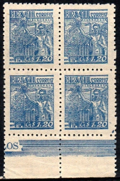 Brasil 486 Siderurgia Netinha Filigrana Q Vertical com traços Quadra NNN (r)