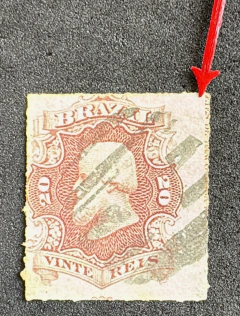 D. pedro II - 20 réis - Percé Com Legenda - RHM 31L - 1.100 Uf's